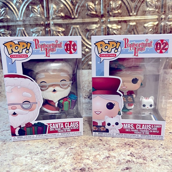 FUNKO POP! Santa & Mrs. Claus Both New In Box - Picture 1 of 16